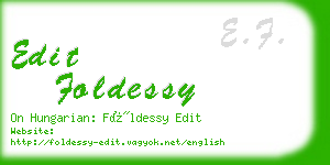 edit foldessy business card